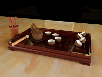 Tea utensils,3D models 