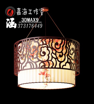 Chinese style pendant lamp,3D models 