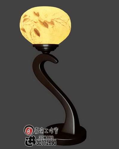 Chinese-style wooden lamp,3D models 