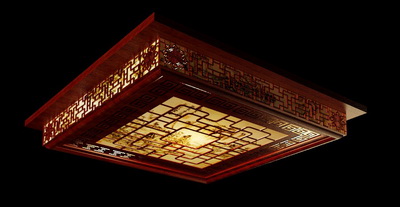 Chinese style red hollow ceiling Lamp,3D models 