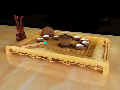 Tea utensils,3D models 