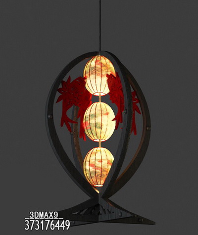 Chinese style pendant lamp,3D models 