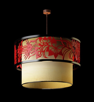 Chinese style pendant lamp,3D models 