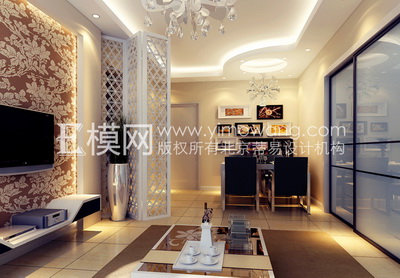 Light colored modern style living room,3D models 