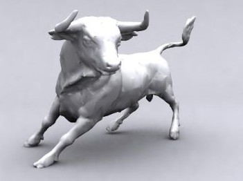 The statue of the bull run,3D models 