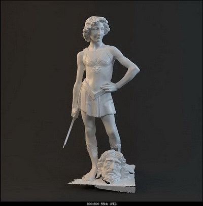 Model of the statue of characters,3D models 