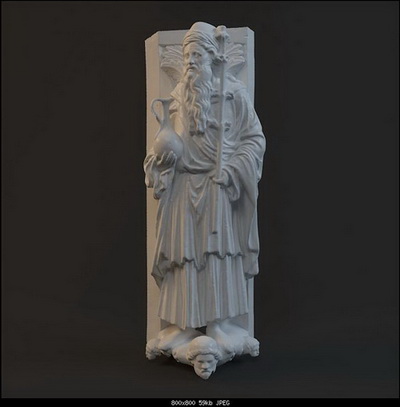 Model of the statue of characters,3D models 