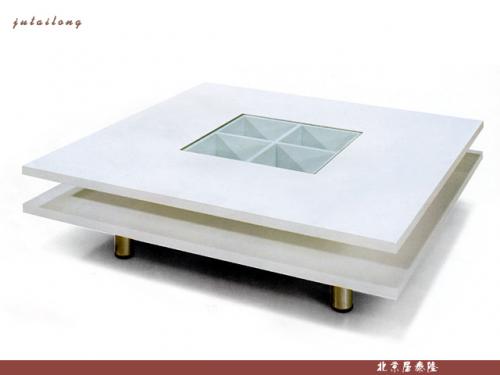 White square wood coffee table,3D models 