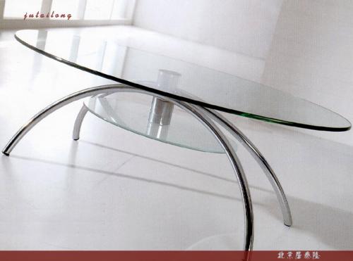 Oval glass coffee table,3D models 