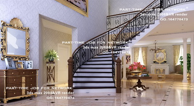 Luxury residential large space,3D models 