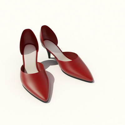 Download free 3D Models of Female shoes 4