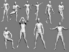 3d People model19-Human male / female human body