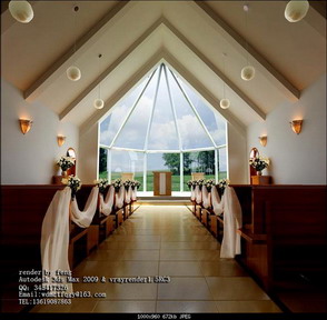 Wedding Church Decorations on Wedding Ceremony  Church Decor  Aisle  Spacious  3dsmax Model Download