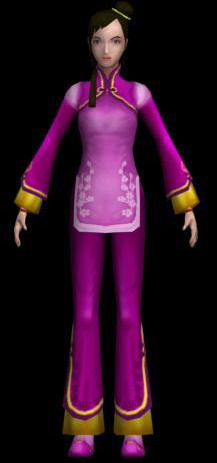 Chinese Girl Cartoon Human Character 3ds max model Download Free