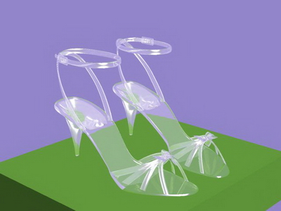 Fabulous Crystal High Heels 3ds max Model Download Free