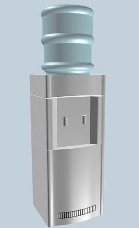 Standing Water Dispenser 3DS MAX Model Download Free