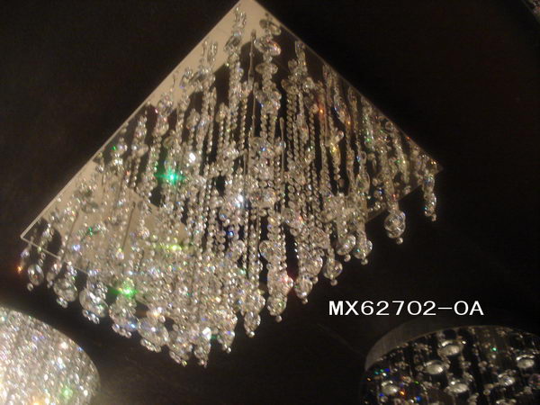 Luxury Rectangle Crystal Ceiling Lamp