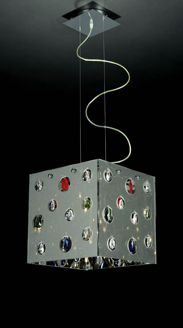 Cube Shape Pendant Lamp Model