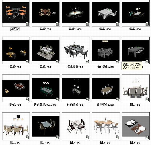 Dinner table collection