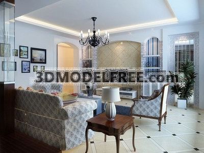 Mediterranean style livingroom