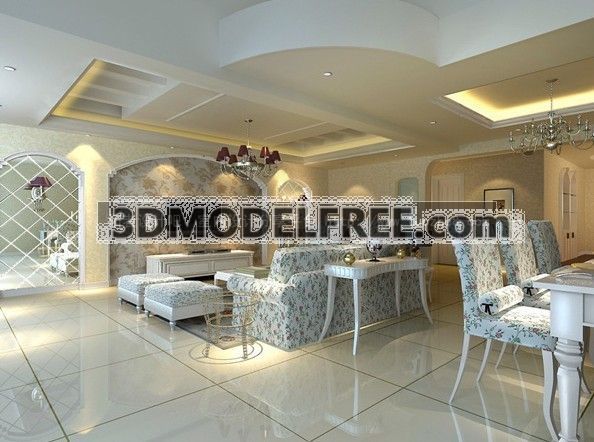 Mediterranean style livingroom