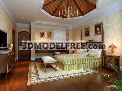 Bedroom in a loft