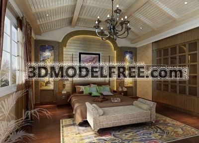 Bedroom in a loft