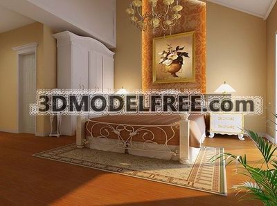 Bedroom in a loft