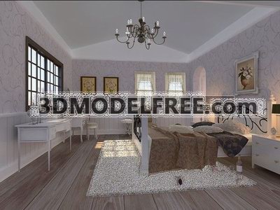 Bedroom in a loft