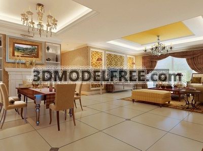 Living Room and Dining Room
