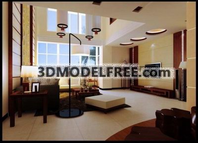 Chineseness Minimalism Livingroom