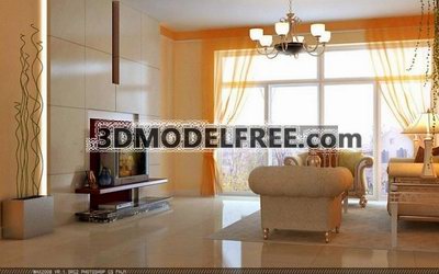 Weathered Memory,Living Room,House,Interior Scene,Interior Design,3d model download free
