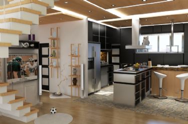 Lively Modern Style Interior Sence Design