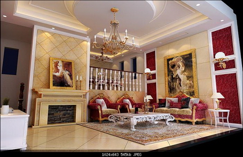 Deluxe European Style Drawing-Room