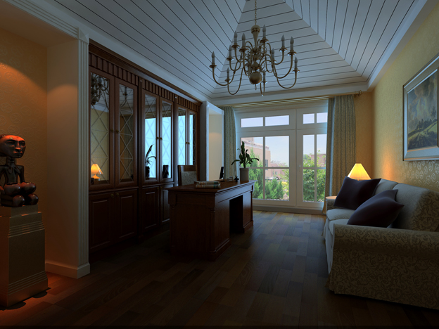 European Traditional Style Study Room