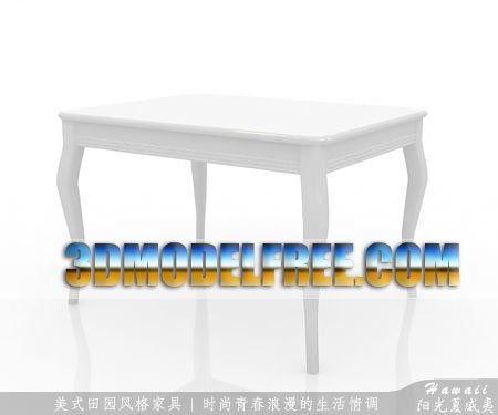 American Country Style Bedroom Furniture 3DsMax Model Download Free