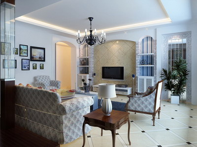 Modern Living Room Decor on Modern Home Decor B Mediterranean Living Room 3d Model Download Free
