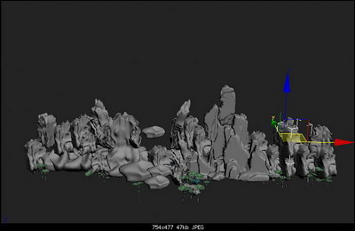 rockery 3D model