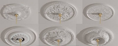 Gypsum lamp panel 3D model