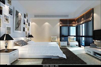 Free Home Design Download on Design Model  Bright And Spacious Bedroom 3d Model Download Free 3d