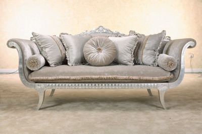 Furniture Couches on European Sofa  Sliver Grey Velvet Fabric Sofa Livingroom Furniture