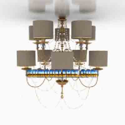 Pendant Lamp ModelModern Style Chandelier 3Ds Max Model
