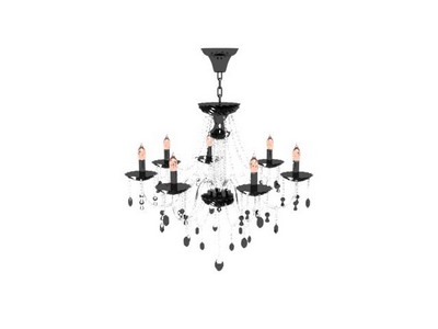 Pendant Lamp ModelCandle Crystal Chandelier 3Ds Max Model