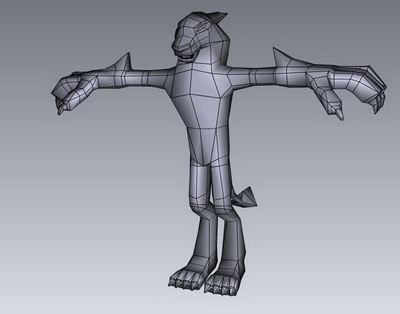 3Ds Max Model: PC Game Character Gridding Model