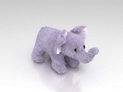 3Ds Max Model: Stuffed Animal Toy Elephant
