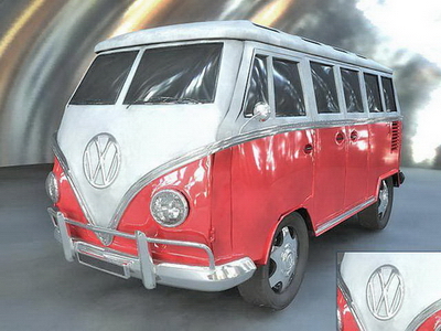 Vehicle 3D Model: Volkswagen Transporter Model