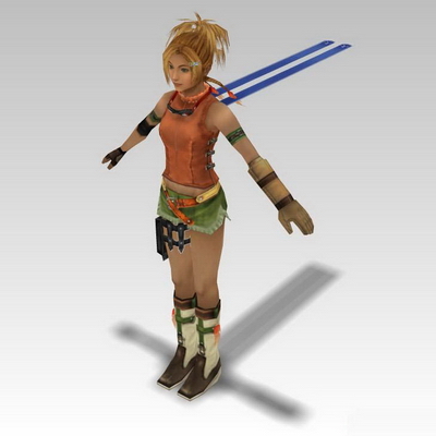 Final Fantasy characters 3D models