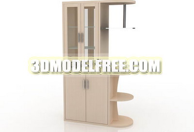 Solid wood wine cooler 3D models