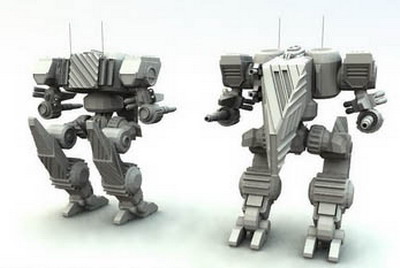 Cartoon Character Model: Humanlike Robot 3DS Max Model
