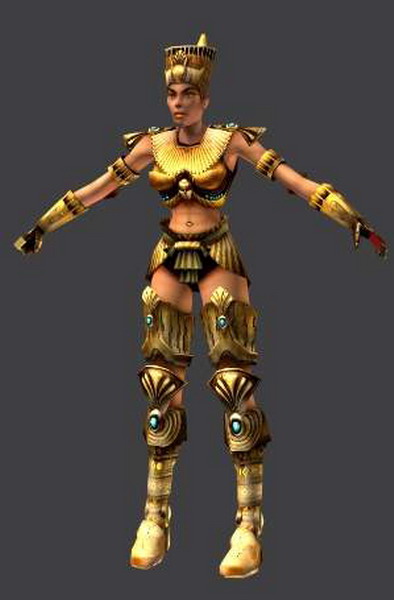 Human Body Model: Egypt Fair Lady 3Ds Max Model